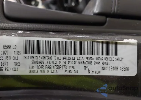 2019 Jeep Grand Cherokee Altitude 4X4 from USA, damaged, VIN 1C4RJFAG1KC592173